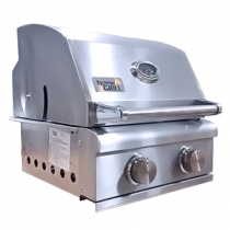 HOME E GRILL SMART - 2 Queimadores - 100% INOX 304 - atende 12 pessoas