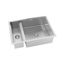 Cuba para Cozinha DeBacco Quadratino com Canal 450 Inox 70x50,5 - 20.03.80400