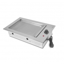 Chapa de Lanche eltrica Gourmet em Inox de Embutir 40X50 - JX Metais