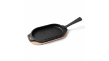 Chapa de Ferro Fundido Ooni Sizzler com base de Madeira